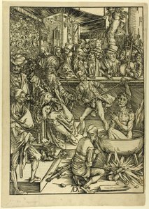 Umučení svatého Jana, z Apokalypsy od Albrecht Dürer