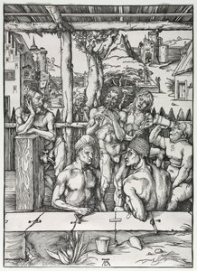 The Mens Bath House, c. 1496-1497. od Albrecht Dürer