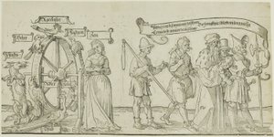 Tapisérie Michelfeldt (Alegorie na sociální nespravedlnost), první část tří od Albrecht Dürer