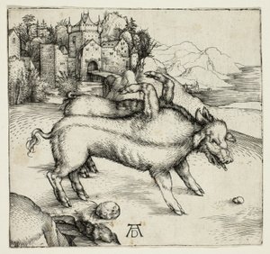 Landserova monstrózní prasnice od Albrecht Dürer