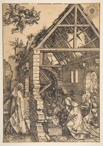 Narození Páně, ze života Panny Marie, 1502-3. od Albrecht Dürer