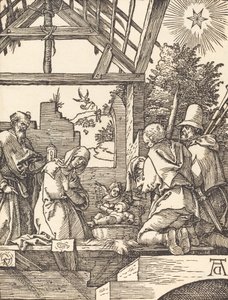 Narození Páně, pravděpodobně c. 15091510. od Albrecht Dürer