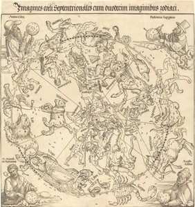 Severní nebeská polokoule od Albrecht Dürer