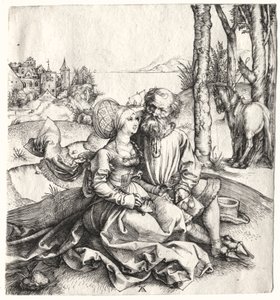 Nabídka lásky aneb The Ill-Assorted Couple, 1495-1496. od Albrecht Dürer