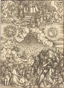 Otevření páté a šesté pečeti od Albrecht Dürer