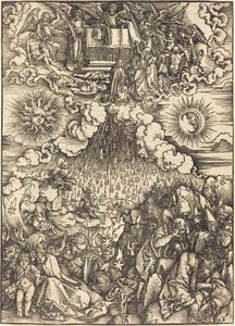 Otevření páté a šesté pečeti od Albrecht Dürer