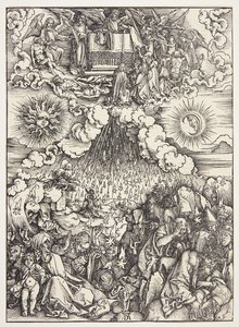 Otevření páté a šesté pečeti od Albrecht Dürer