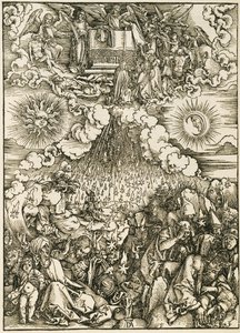 Otevření páté a šesté pečeti od Albrecht Dürer