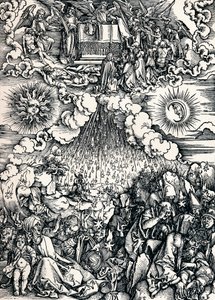 Otevření páté a šesté pečeti, 1498 1906 od Albrecht Dürer