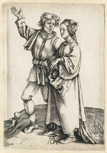 Sedlák a jeho žena od Albrecht Dürer