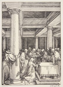 Prezentace v chrámu od Albrecht Dürer
