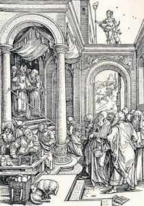 Představení Panny Marie v chrámu, 1506 1906 od Albrecht Dürer