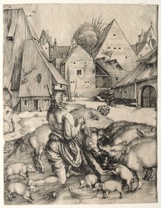 Marnotratný syn od Albrecht Dürer