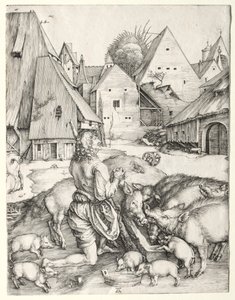 Marnotratný syn od Albrecht Dürer