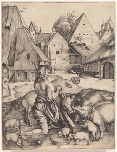 Marnotratný syn od Albrecht Dürer