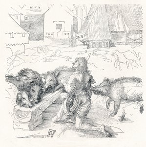 Marnotratný syn, c1497, 1906 od Albrecht Dürer