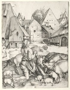 Marnotratný syn, c. 1496. od Albrecht Dürer