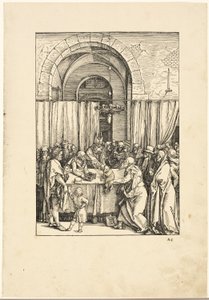 Odmítnutí Joachimovy oběti, ze Života Panny Marie od Albrecht Dürer