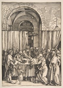 Odmítnutí Joachims Offeringu, od The Life of the Virgin, ca. 1504. od Albrecht Dürer