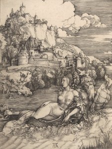 The Sea Monster, asi 1498., asi 1498. od Albrecht Dürer
