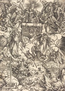 Sedm andělů s trubkami, pravděpodobně c. 14961498. od Albrecht Dürer