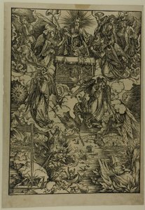 Sedm trubek, z Apokalypsy od Albrecht Dürer