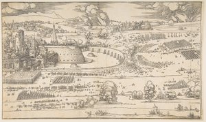 Obléhání pevnosti.n.d. od Albrecht Dürer
