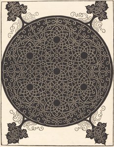 Šestý uzel (kombinující sedm malých systémů uzlů s černými středy) od Albrecht Dürer