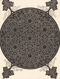 Šestý uzel kombinující sedm malých systémů uzlů s černými středy, pravděpodobně 15061507. od Albrecht Dürer