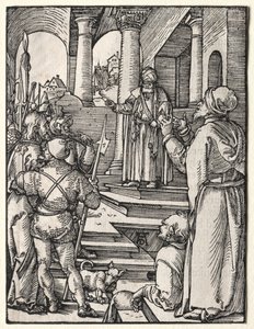 Malé utrpení: Kristus před Pilátem, c. 1509-1511. od Albrecht Dürer