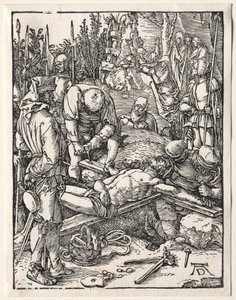 Malé utrpení: Kristus přibitý na kříž od Albrecht Dürer