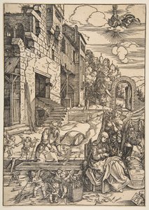 Pobyt Svaté rodiny v Egyptě, ze Života Panny, po roce 1511. od Albrecht Dürer