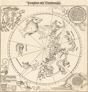 Jižní nebeská polokoule od Albrecht Dürer