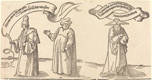 Učitel, duchovní a Prozřetelnost od Albrecht Dürer