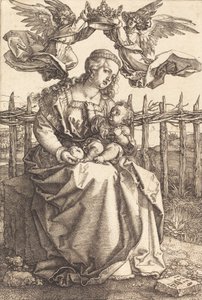 Panna a dítě korunované dvěma anděly, 1518. od Albrecht Dürer