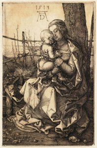 Panna Maria s dítětem sedící u stromu od Albrecht Dürer