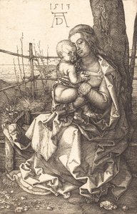 Panna a dítě sedící u stromu, 1513. od Albrecht Dürer