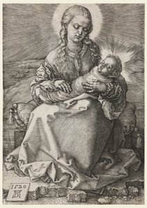 Panna a dítě v zavinovačkách od Albrecht Dürer