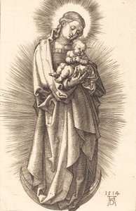 Panna a dítě na půlměsíci s diadémem, 1514. od Albrecht Dürer