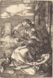 Panna a dítě s hruškou od Albrecht Dürer