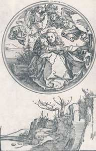 Panna korunovaná dvěma anděly, c1515 1906. od Albrecht Dürer