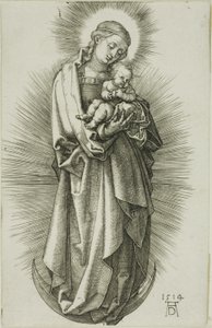 Panna na půlměsíci s diadémem od Albrecht Dürer