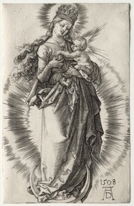 Panna s hvězdnou korunou, 1508. od Albrecht Dürer