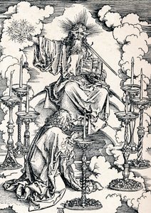 The Vision of the Seven Candlesticks, 1498 1906. od Albrecht Dürer