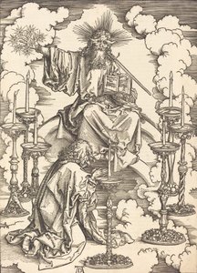 The Vision of the Seven Candlesticks, pravděpodobně c. 14961498. od Albrecht Dürer