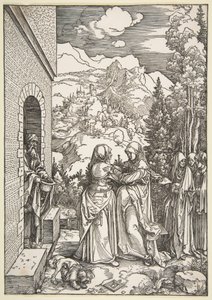 Navštívení, ze série „Život Panny Marie“ od Albrecht Dürer