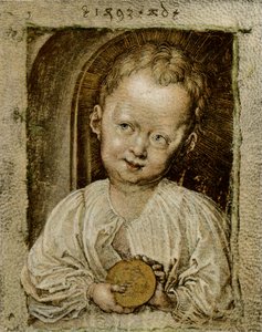 Chlapec Ježíš jako Spasitel od Albrecht Dürer