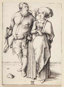 Kuchař a jeho žena od Albrecht Dürer