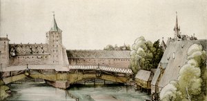 Suchý dok na Hallertoru v Norimberku od Albrecht Dürer