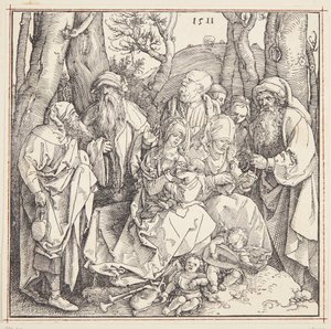 Svaté příbuzenství s anděly od Albrecht Dürer